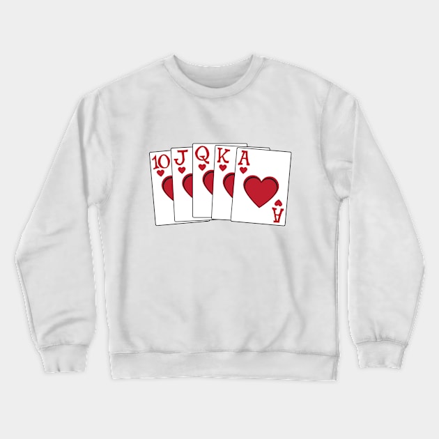 Royal Hearts Crewneck Sweatshirt by starlingm028